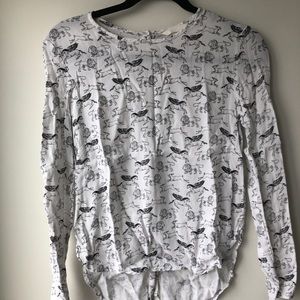 Worn once H&M animal print blouse